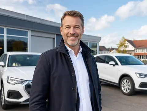 Verkäufer aus Horst mit dem verkauften Fahrzeug